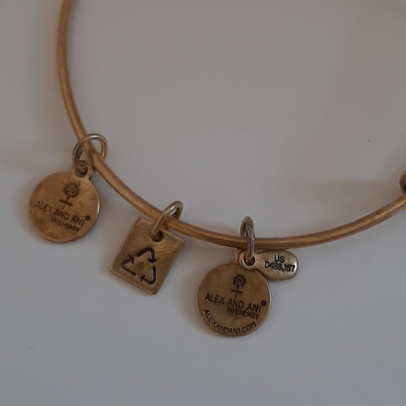 Alex and Ani Charity By Design Gold "Arms of Strength" Starfish Charm Bangle - Picture 6 of 7